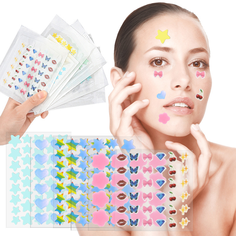 Beauty Of Makeup - Цветные мультяшные пластыри от акне, наклейки