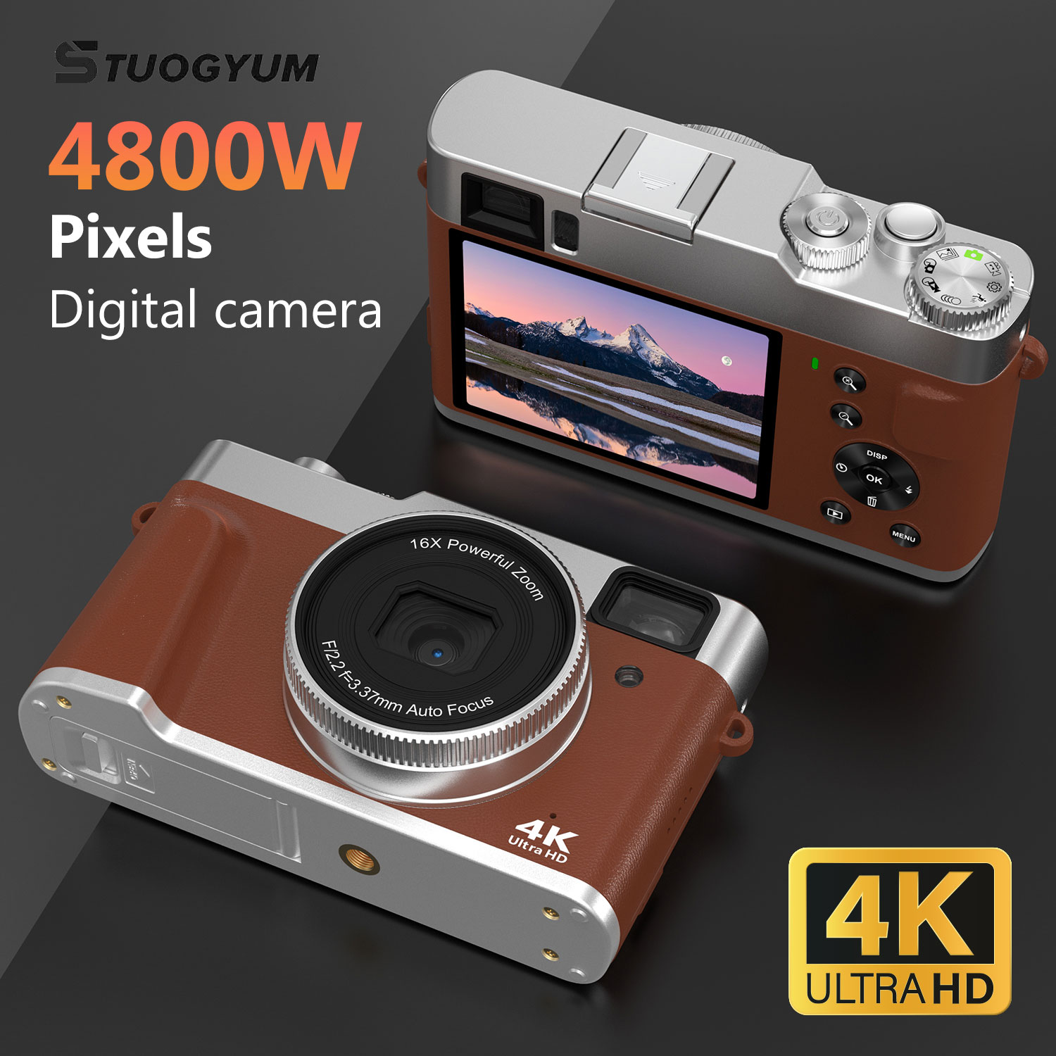 Beauty Makeup Camera - Цифровая камера 4K, 9 ПК, видеоблог