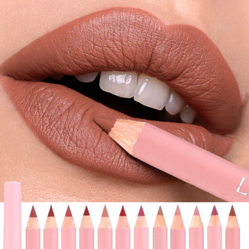 Beauty Linasi Makeup - Обнаженная коричневая подводка для губ Карандаш