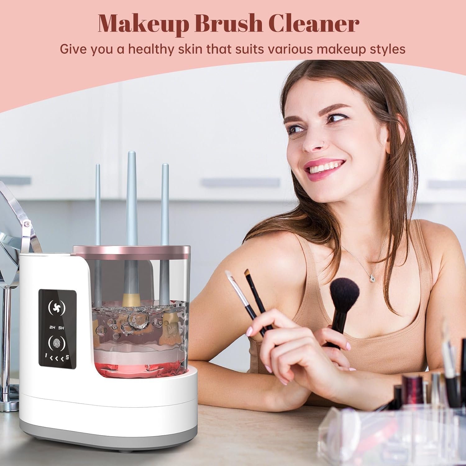 Beauty Home Makeup - Автоматическая вращающаяся электрическая машинка для чистки