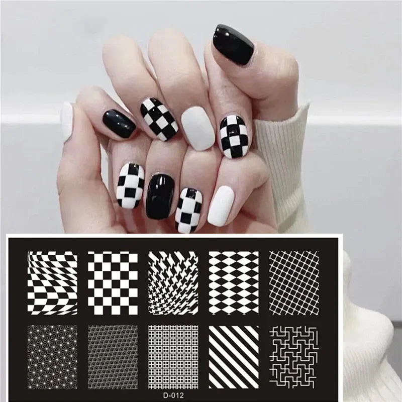 Nail Art Stamping Kit - 1 шт., набор пластин для стемпинга