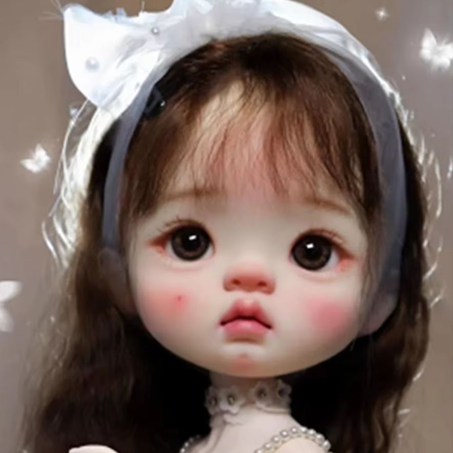 Beauty Y Makeup - Кукольная голова из смолы Amber Girl,