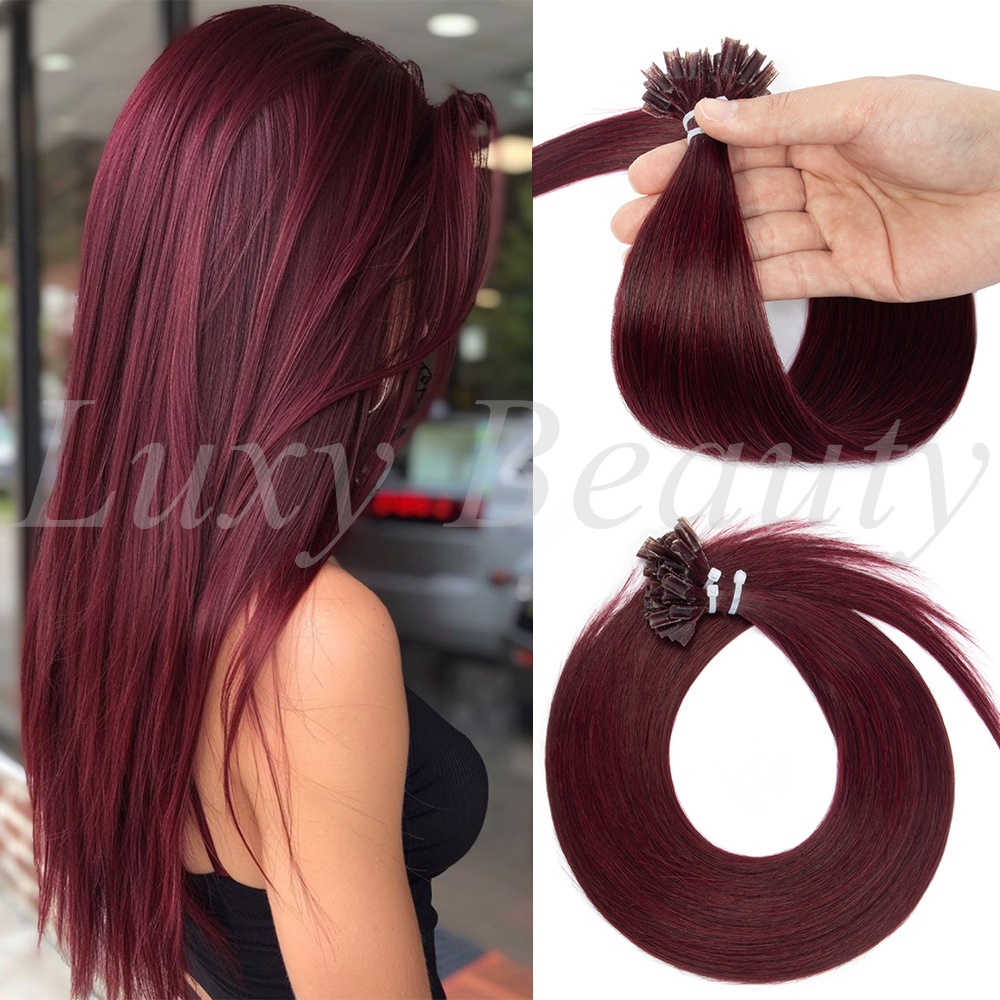 Натуральные бордовые U-образны – обзор и цена Pure Beauty Hair & Makeup