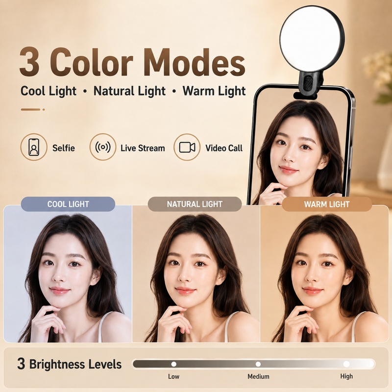 Портативный RGB LED-светильник – обзор и цена Beauty Makeup Camera