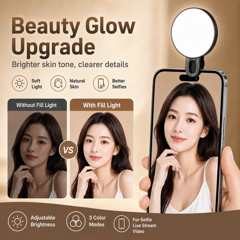 Портативный RGB LED-светильник – обзор и цена Beauty Makeup Camera