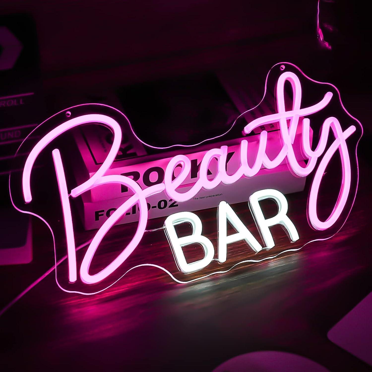 Неоновая вывеска Beauty Bar с  – обзор и цена Beauty Makeup Bar